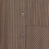 ICHI IHGARMI loose-fit blouse met bruine en beige strepen, lange mouwen en opvallende voorzak