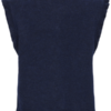ICHI IHPOVOKE WA7 donkerblauw gebreid gilet met ruffle-details en knoopsluiting in Total Eclipse.