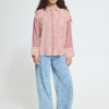 20126319_900009173_400 (1) ICHI IHLOURI gestreepte blouse in Rhododendron en wit met speelse mix van verticale en horizontale strepen en loose fit.