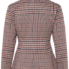 ICHI IHKATE CHECKIT BL2 geruite fitted blazer in Big Check Red met dubbele knoopsluiting en brede reverskraag.