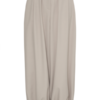 ICHI IHFAVA HAREM pantalon in Dove Melange met wijde pijpen, plooien en elastische boorden