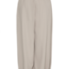 ICHI IHFAVA HAREM pantalon in Dove Melange met wijde pijpen, plooien en elastische boorden