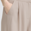 ICHI IHFAVA HAREM pantalon in Dove Melange met wijde pijpen, plooien en elastische boorden