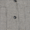 20126801_900012960_300 CHI IHLUBANA dames blazer in Grey Check met loose fit, reverskraag, knopen en opgestikte zakken.