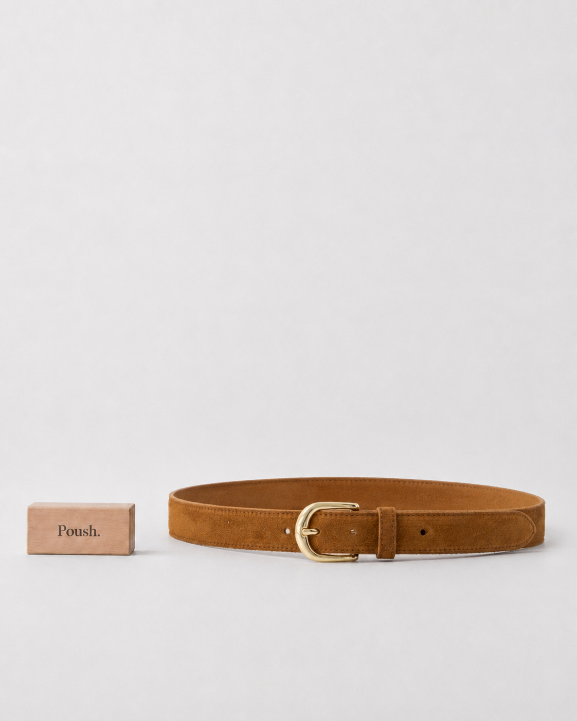 Suus | Leren Riem Cognac Suede