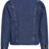20126565_200928_200 ICHI IHAlva SH2 denim shirt in Washed Medium Blue met lange mouwen, knopen en geplooide schouders.
