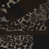 20126781_190915_300 ICHI IAEdeline Scarf in Coffee Bean met patchwork dierenprint in bruin, beige en zwart.