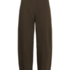 Saint Tropez JoannSZ loose-fit jeans in Chocolate Brown met hoge taille en rechte pijpen.