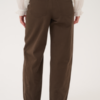 Saint Tropez JoannSZ loose-fit jeans in Chocolate Brown met hoge taille en rechte pijpen.