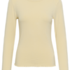 30514819_130513_100 Saint Tropez OlaliaSZ fitted longsleeve in Frozen Dew met ronde hals, fijne ribstructuur en golvende boorden