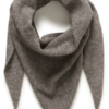 30515236_1813061_100 Saint Tropez AlulluSZ Scarf in Iron Melange Brown met een royale driehoekige vorm.
