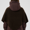 Saint Tropez AlulluSZ Scarf in chocolade bruin melange met een royale driehoekige vorm.