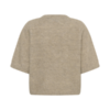 30515433_1711121_200 Saint Tropez TabanaSZ kortemouwentrui in Weathered Teak Melange met ronde hals, boxy fit en geribde zoom