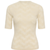 30515471_110510_100 Saint Tropez TadeaSZ aansluitende top in Afterglow met ronde hals, structuur en halflange mouwen.