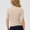 30515471_110510_550 Saint Tropez TadeaSZ aansluitende top in Afterglow met ronde hals, structuur en halflange mouwen.