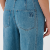 30515477_600104_360 Saint Tropez TeraSZ loose-fit jeans in Medium Blue Denim met hoge taille en rechte cropped pijpen.
