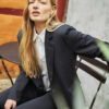 Freequent FQNANNI-PANTS in Black met hoge taille, rechte pijpen, steekzakken en rits- en knoopsluiting