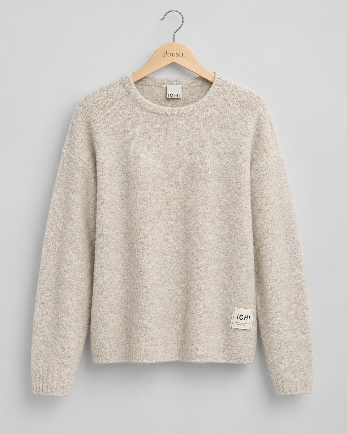 ICHI | IHBLARISA Pullover - Almond Milk