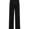 Freequent FQNANNI-PANTS in Black met hoge taille, rechte pijpen, steekzakken en rits- en knoopsluiting