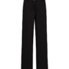 Freequent FQNANNI-PANTS in Black met hoge taille, rechte pijpen, steekzakken en rits- en knoopsluiting