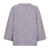 packshot_2_205507_8965_Back_1_FQGRSLULU-PULLOVER Iris Melange Freequent FQGRSLULU-PULLOVER in Iris Melange met losse pasvorm, ronde hals en wijde driekwartmouwen.