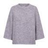 packshot_2_205507_8965_Front_1_FQGRSLULU-PULLOVER Iris Melange Freequent FQGRSLULU-PULLOVER in Iris Melange met losse pasvorm, ronde hals en wijde driekwartmouwen.