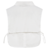 packshot_2_206682_1400_Back_1_FQREESE-COLLAR Star Off-white (1) Freequent FQREESE-COLLAR in Star Off-white met klassieke blousekraag, knopen en strikbandjes.