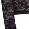 Freequent FQSALDO-TEE in Nightshade, een kanten top met verhoogd bloemenpatroon, ronde hals en lange mouwen.
