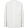 packshot_2_211721_1400_Front_1_FQMALAY-SHIRT Star Off-white Freequent FQMALAY-SHIRT in Star Off-white met rucheskraag, knoopsluiting, borstzak en lange mouwen.