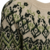 packshot_2_211779_9086_Details_1_FQMERLA-PULLOVER Moonbeam w. Deep Forest (2) Freequent FQMERLA-PULLOVER in Moonbeam w. Deep Forest met groen Scandinavisch jacquardpatroon.