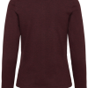 Saint Tropez MilaSZ R-Neck Cdigan in Winetasting melange. Fijngebreid vest met een klassieke pasvorm, ronde hals en lange mouwen. Bestseller basis vest.