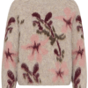 30515528_305602_100 Saint Tropez UliceSZ Pullover met lichte ondergrond en grote bloemen in roze en wijnrood.