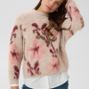 30515528_305602_500 Saint Tropez UliceSZ Pullover met lichte ondergrond en grote bloemen in roze en wijnrood.