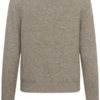 Saint Tropez TelmaSZ Deco Pullover in Savannah Tan Melange met ronde hals, lange mouwen en subtiel glinsterend breisel.
