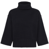 30515581_193924_100 Saint Tropez UminaSZ Pullover in Night Sky met hoge col, boxy pasvorm en wijde driekwartmouwen.