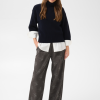 30515581_193924_400 Saint Tropez UminaSZ Pullover in Night Sky met hoge col, boxy pasvorm en wijde driekwartmouwen.