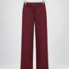Freequent FQNANNI-PANTS in Port Royale met hoge taille, rechte pijpen, steekzakken en rits- en knoopsluiting