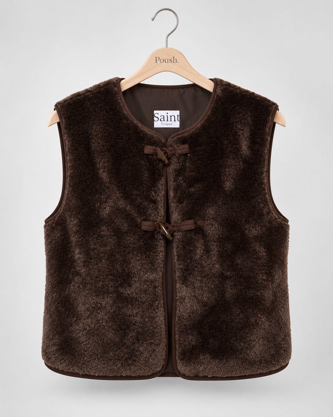 Saint Tropez | UstinaSZ Vest - Chocolate Brown