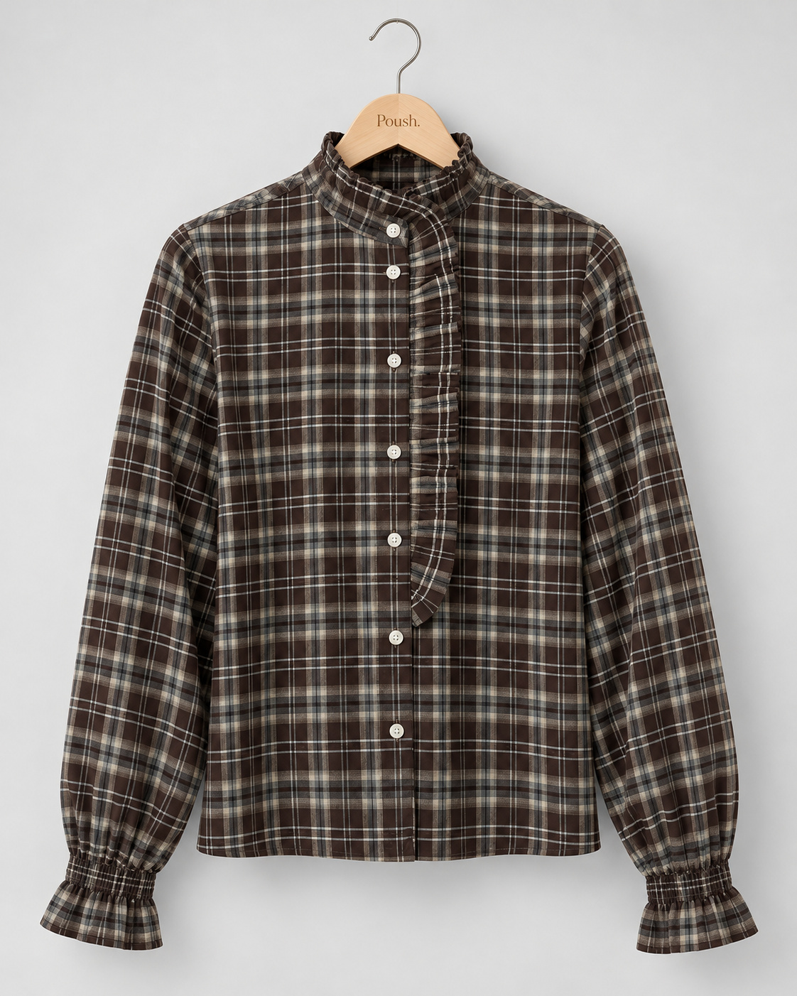 Saint Tropez | UllySZ Shirt – Chocolate Brown