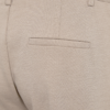 Freequent FQNANNI-PANTS in Desert Taupe Melange met hoge taille, rechte pijpen, steekzakken en rits- en knoopsluiting