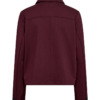 Freequent FQNANNI-JACKET in Port Royale met klassieke kraag, zwarte knopen en twee opgestikte voorzakken.